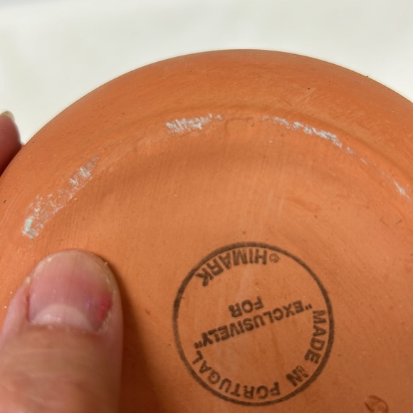 Vintage blue glazed terra cotta pitcher made in Portugal for Himark - Picture 10 of 10